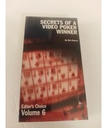 Bob Dancer Editor&#39;s Choice Volume 6 Secrets of a Video Poker Winner VHS ... - $11.99