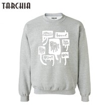 TARCHIA Long Sleeve Casual Sweatshirts 2021 Ink And Brush Fashion Autumn Outerwe - $133.94