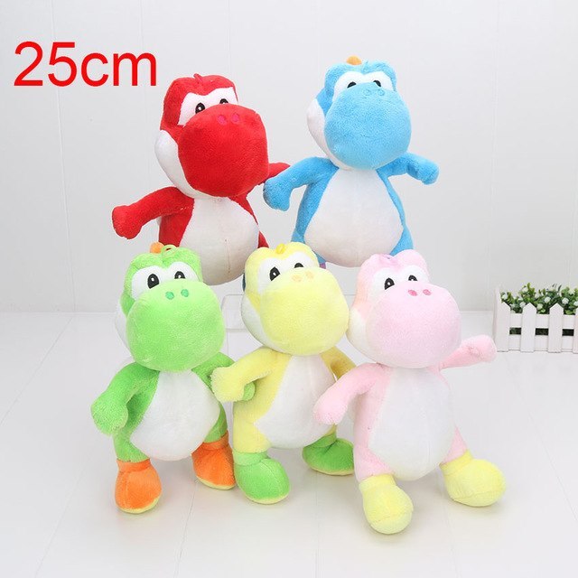 100Pcs Super Mario 10inch/25cm 5 colors for Choose Super Mario yoshi ...