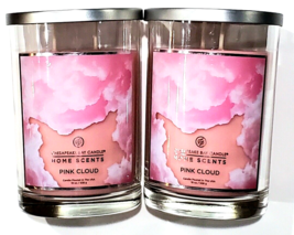 2 Chesapeake Bay Candles Home Scents Pink Cloud 19 Oz Glass Jar Decorative - $50.99