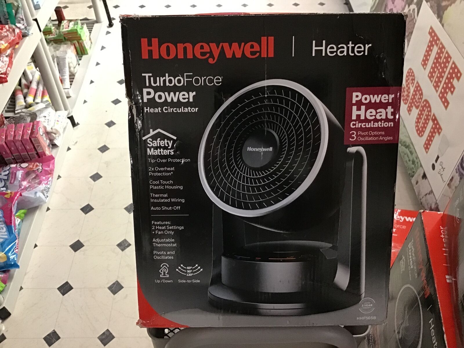 Honeywell Turbo Force Digital Heater Fan HHF565B VG Portable Heaters