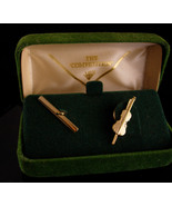 1950&#39;s Violin Tie Tack - Original green velvet box - music lover gift - ... - $75.00