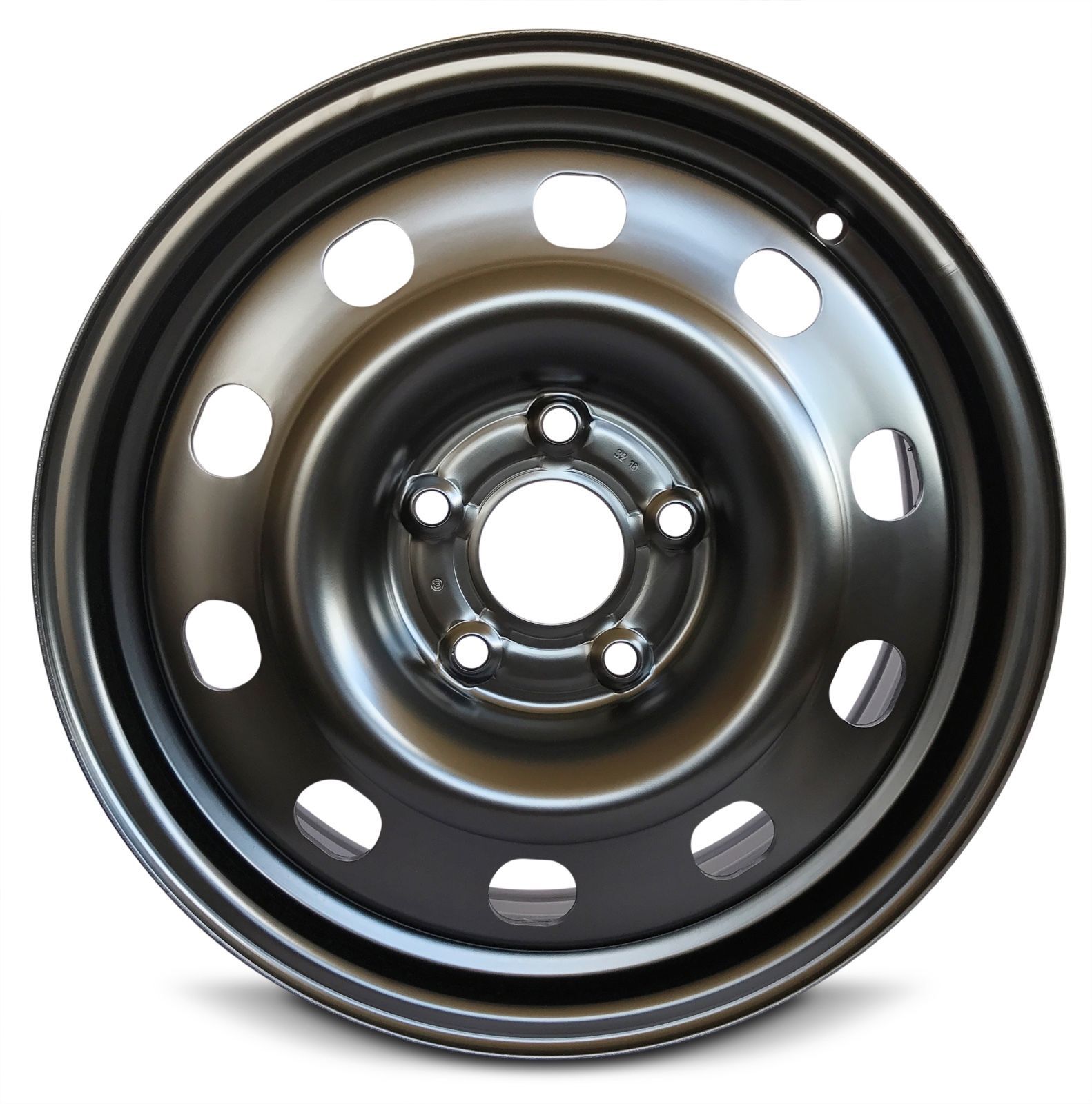 Image of New (13-17) Dodge Journey 17"x6.5" 5 Lug Black Replacement Steel Wheel Rim 5x127