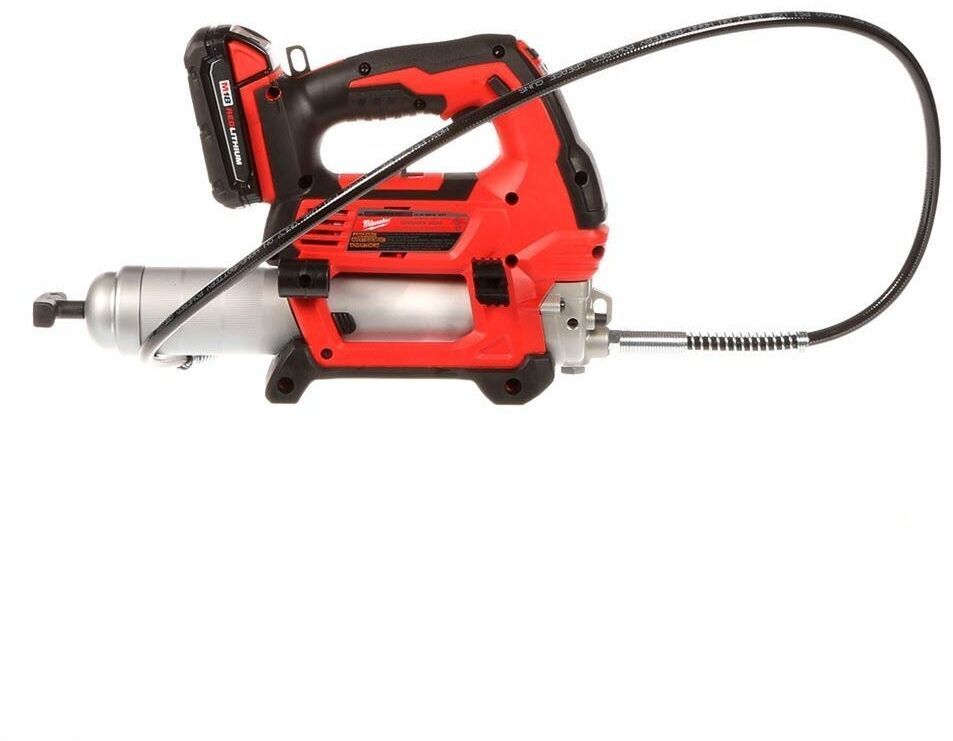 Milwaukee Cordless Grease Gun 18Volt LithiumIon Battery Charger Hard