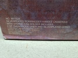 1989 International Silver Co 2qt Porringder Handle Casserole Banquet Dish in Box image 6
