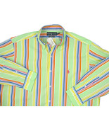 NEW $90 Polo Ralph Lauren Shirt! 16 (Large)  Very Roomy   Bright Green S... - $49.99