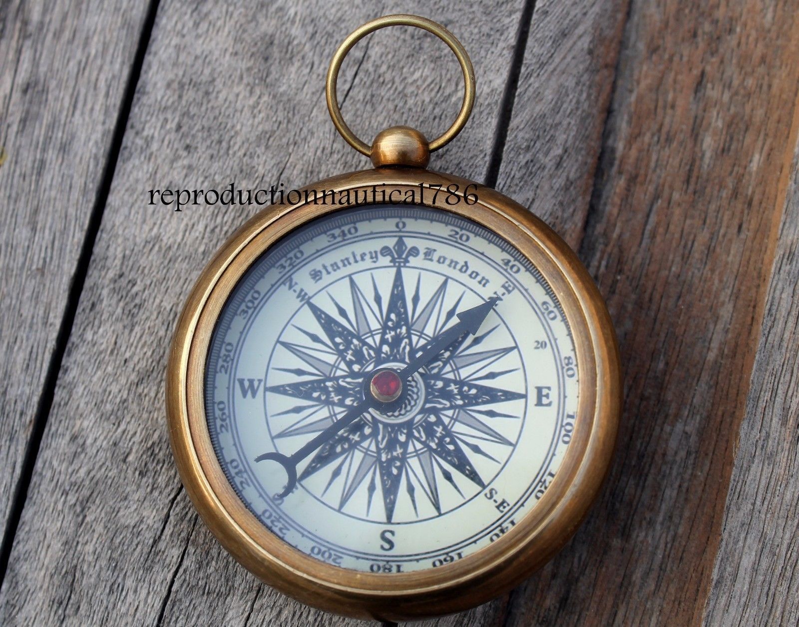 Maritime Solid Brass Stanley London Compass Nautical Marine Working ...