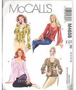 Uncut Size 8 10 12 14 Tops Bias Tank McCalls 4658 Pattern Flounce Ruffles - $7.99