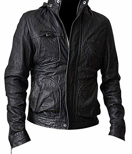 Ghost Protocol Black Tom Cruise Mission Impossible Hooded Genuine Leather Jacket