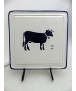 Pfaltzgraff Spectrum Country Fair - Cow image square Trivet / Hot plate ... - $9.85