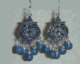  Chandelier Pacific Blue Sea Coral Earrings - $17.99