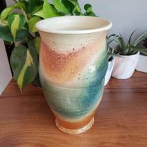 Signed Studio Pottery Vase, Linda Dalton Pottery, Handmade Ceramic Vase image 2