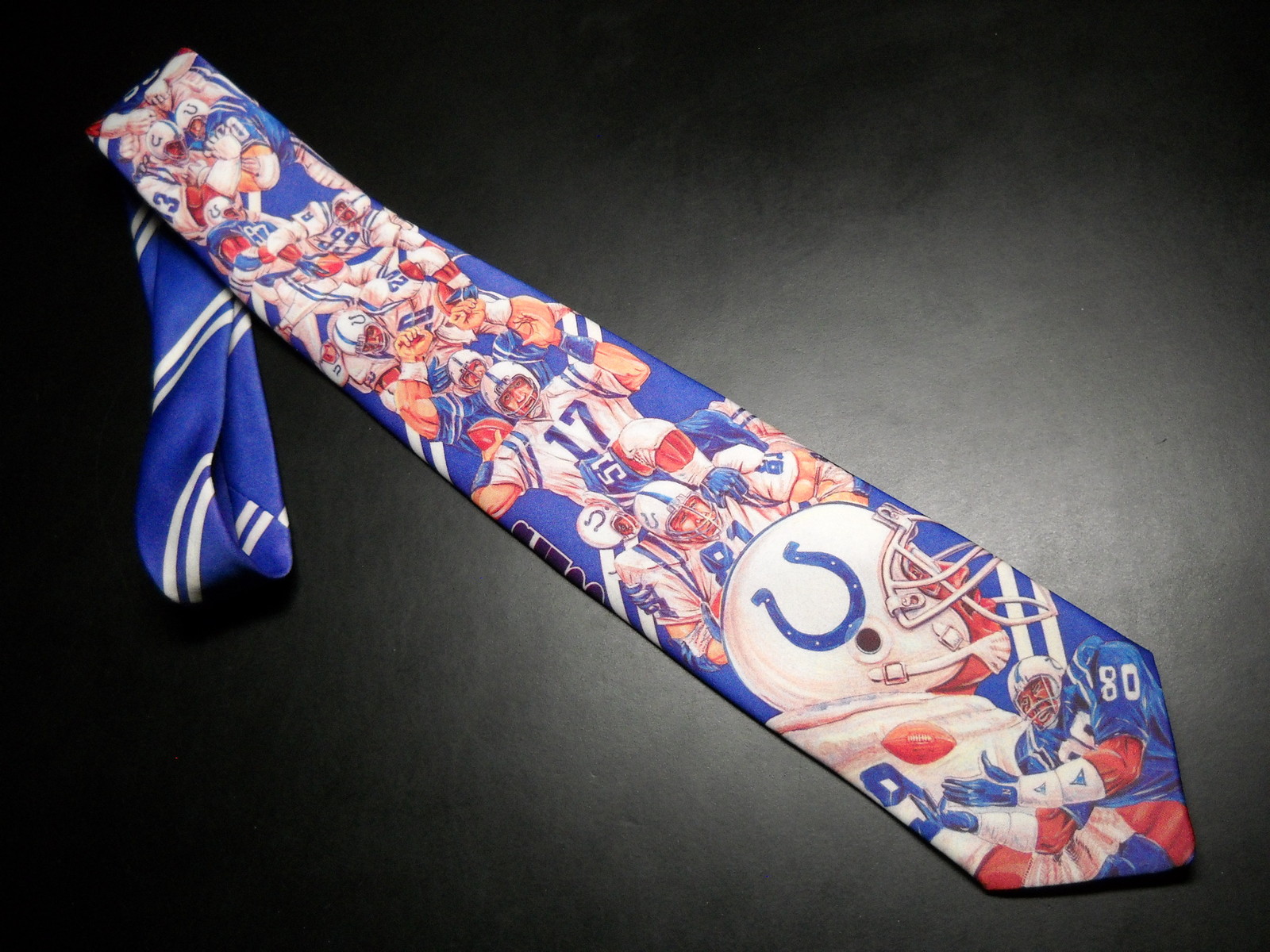 Primary image for Robert Marlin Neck Tie Indianapolis Colts Team Players 1990 Copyright Made USA