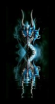 STUNNING! CELTIC BLUE DRAGON Spirit Vessel Ring Wicca Amulet Talisman Meta  - $85.95