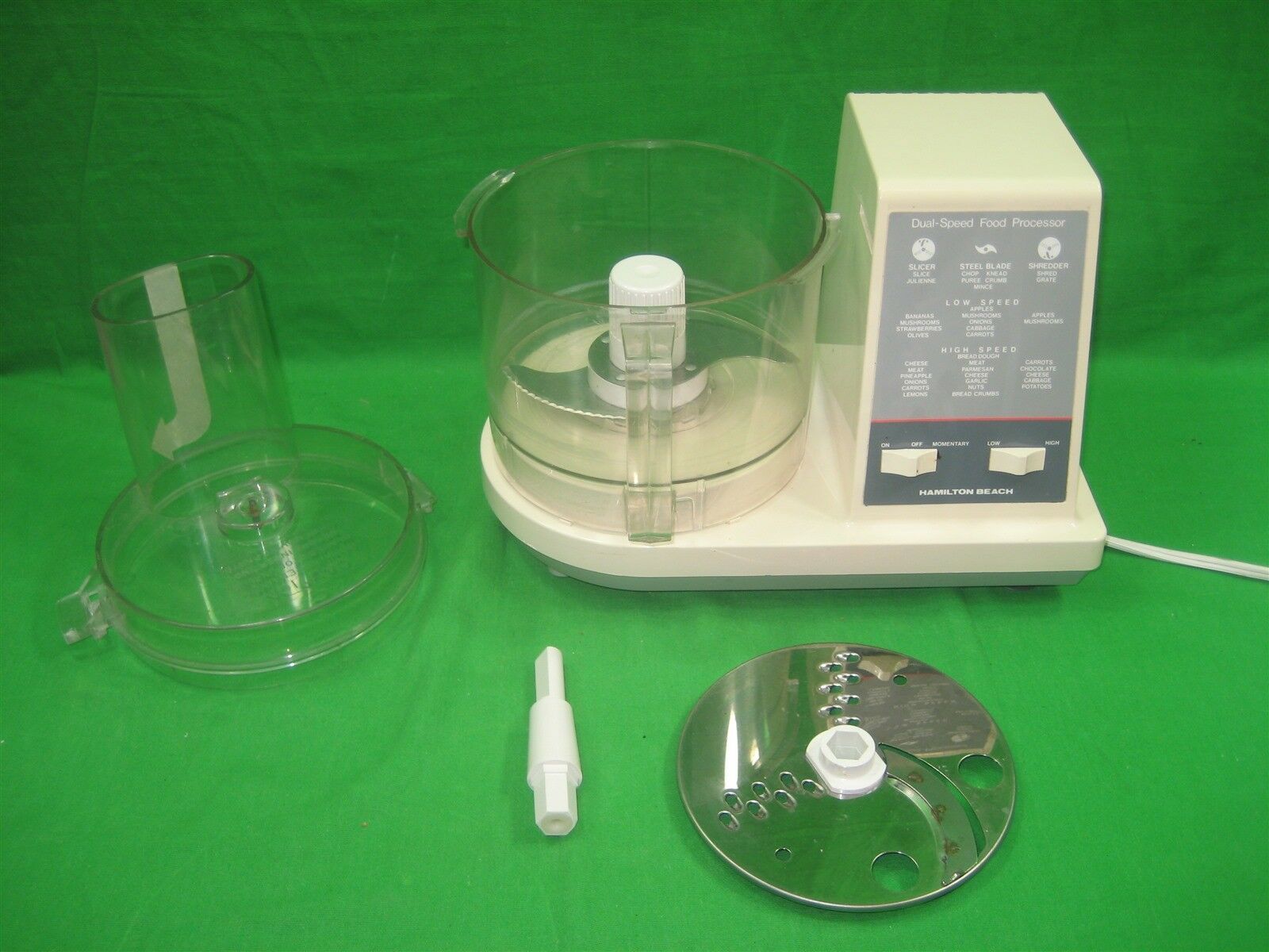 Vintage Hamilton Beach Dual Speed Food Processor Juicer Model 7027