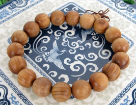 Free Shipping -  good luck Tibetan natural Yellow sandalwood Prayer Beads charm  - $20.00
