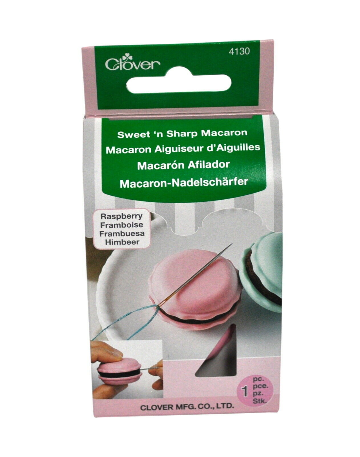 Clover Sweet n Sharp Macaron Raspberry Sewing Needle Sharpener 4130