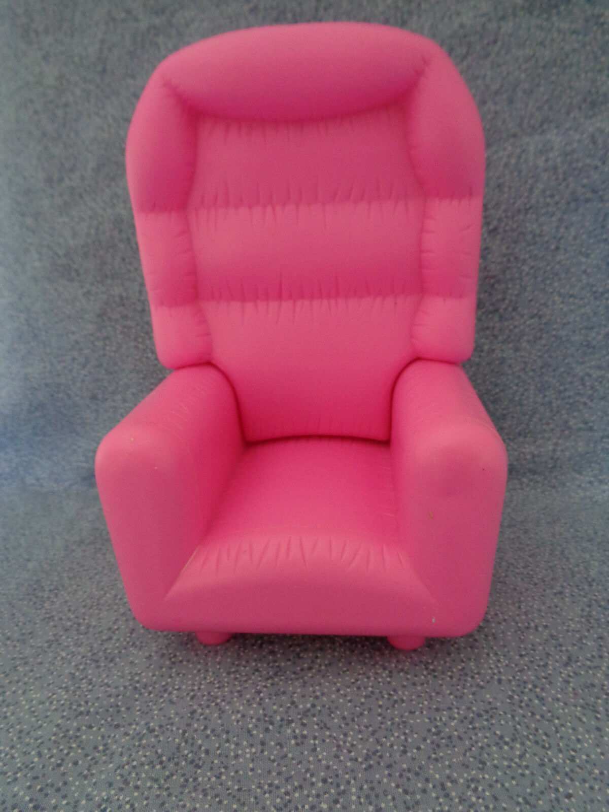 Geoffrey, Inc Pink Dollhouse Furniture High Back Barbie Size Chair 6 1/