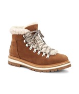 Aquatalia Hadlee Suede-Shearling Hiking Boots Size 8.5 - $381.15
