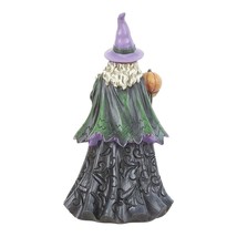 Jim Shore Witch With Pumpkin and Scene Heartwood Creek Halloween Collectible image 2