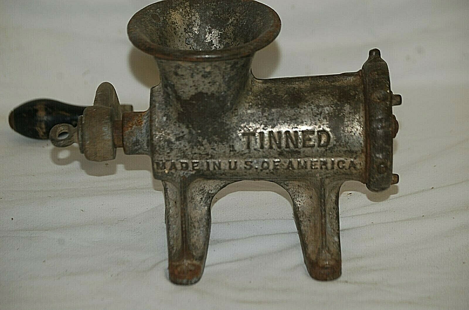 Vintage Antique Enterprise Mfg. Co. Tinned Meat Grinder Chopper No. 12