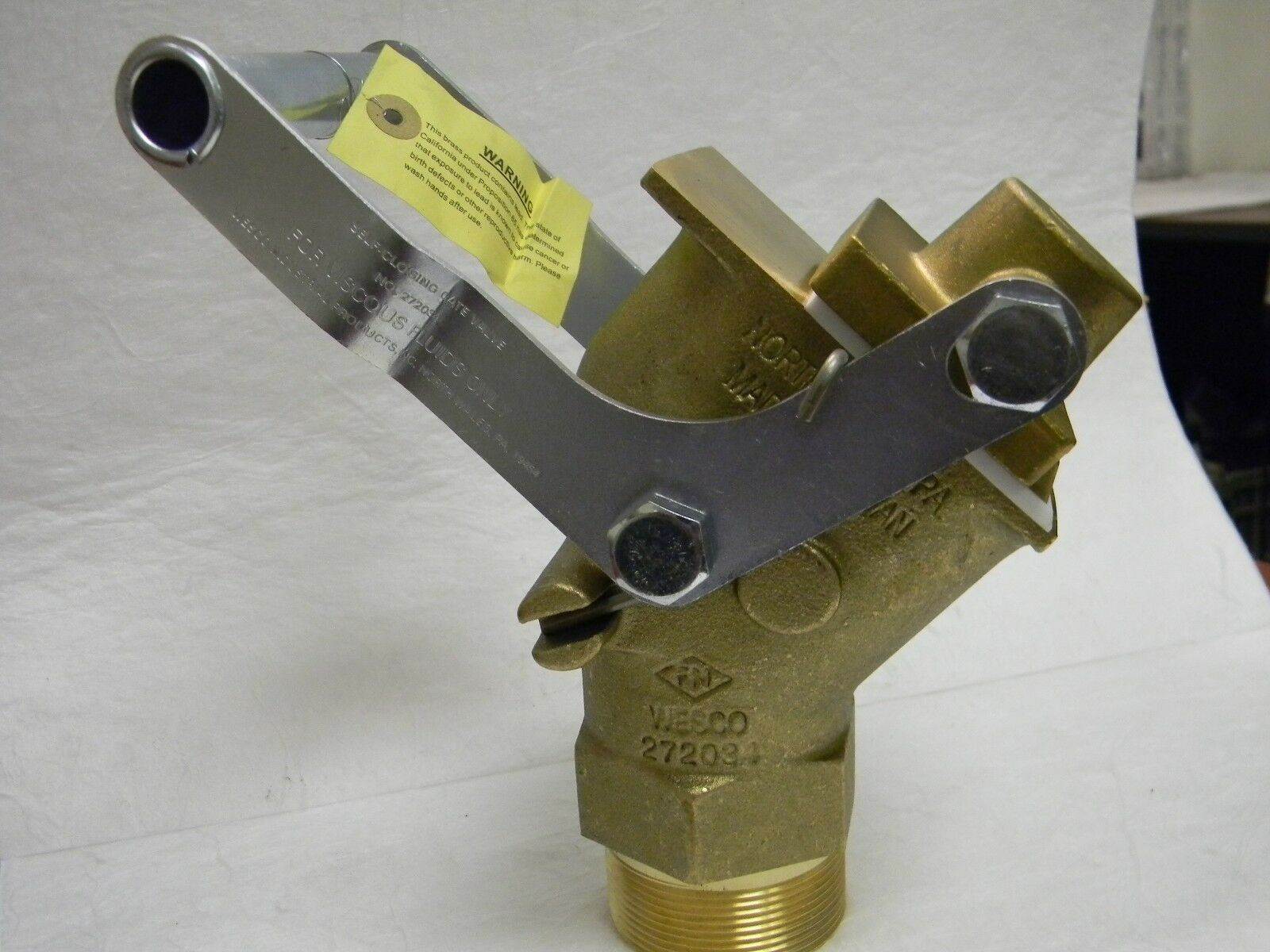 Wesco Brass Rigid Drum Gate Valve 2" NPSM 89783500 Gate Valves