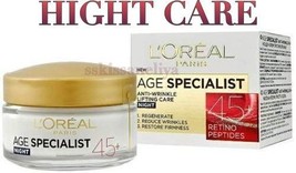 L&#39;OREAL Age Specialist 45+ Anti-Aging NIGHT Face Cream 50ml. - $14.41