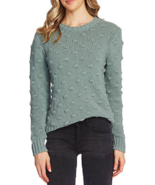 NEW VINCE CAMUTO COTTON GREEN SWEATER SIZE L $89 - $39.99