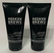 2 Redken Brews Get Groomed Finishing Cream 5 fl oz Mild Control Natural Finish - $95.00