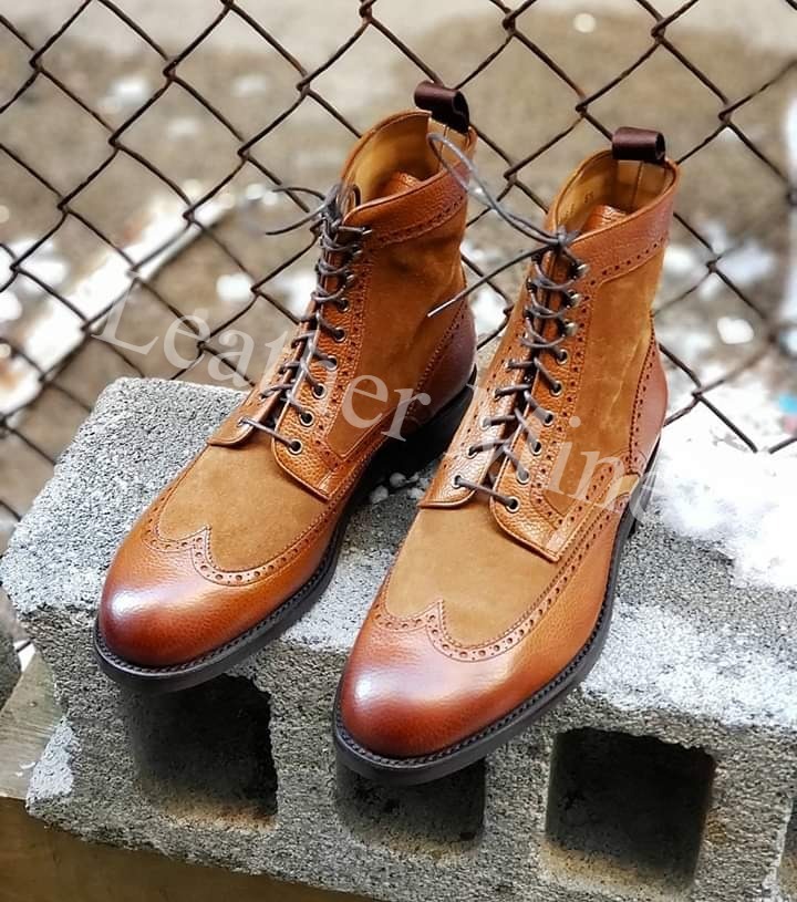 mens tan dress boots