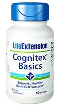 3X $19 Life Extension Cognitex Basics 30 softgels brain memory NON GMO image 1