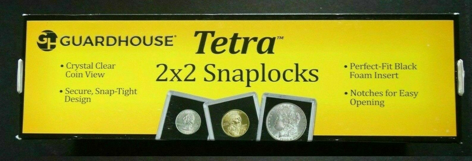 25 Guardhouse 2x2 Tetra Plastic Snaplocks 1/2 Ounce Gold Eagle Coin