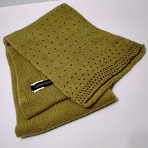 Carolina Amato Scarf, Angora Wool blend, Beaded, Light Olive Green image 2