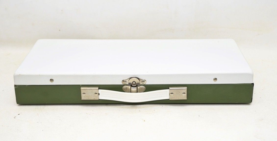 small metal tackle box