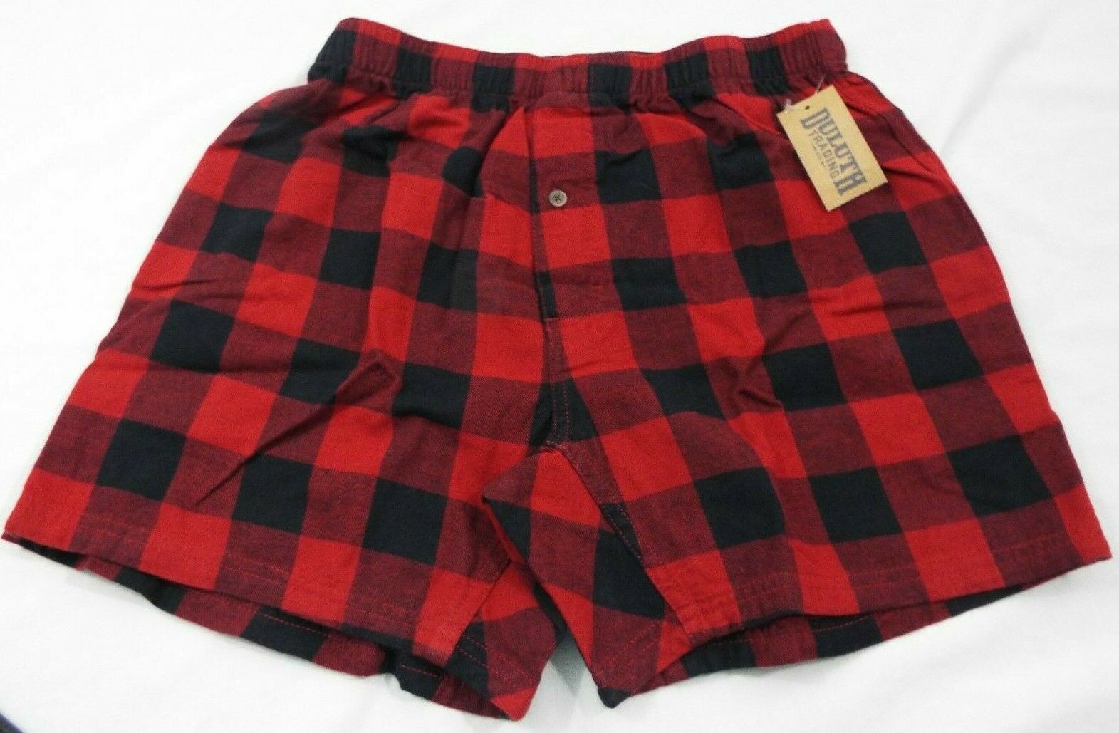 1 Duluth Trading Co Free Swingin' Flannel Boxers Red and Black Plaid ...