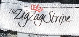 ZigZag Stripe Brand Black Floral Peek A Boo Button Womens Cardigan Size XL image 5