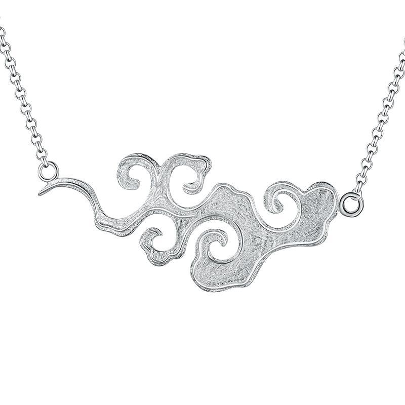 Vintage Cloud Necklace - 925 Sterling Silver