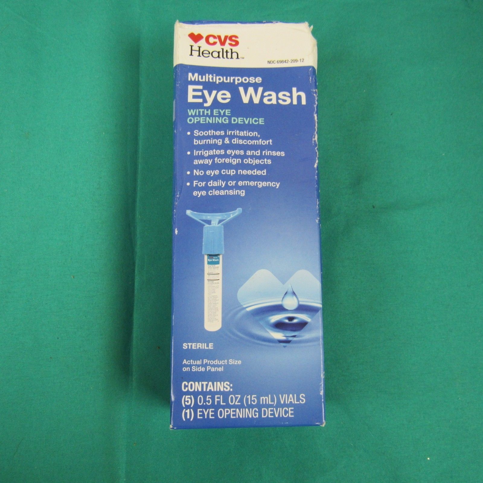 CVS Health Multipurpose Eye Wash With Eye Opening Delive Exp 02/22