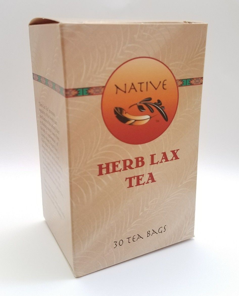 Native Herb Lax Tea Organic Herbal Laxative 30 Tea Bags Licorice Ginger