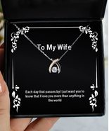 Reusable Wife Gifts, Each Day That Passes by I just Want You to Know Tha... - $44.96