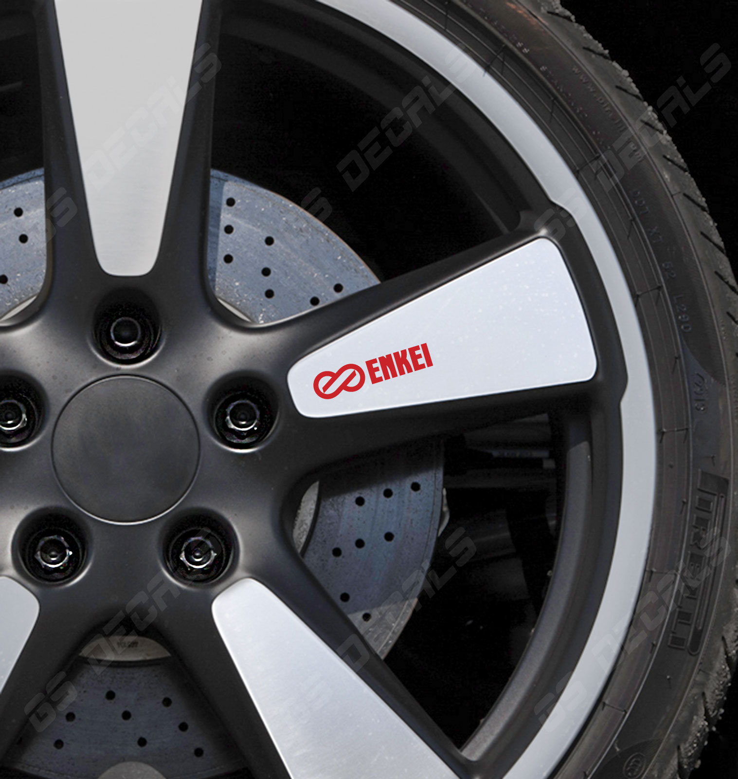Enkei Logo Wheel Decals Stickers Premium Quality 5 Colors Porsche Ford