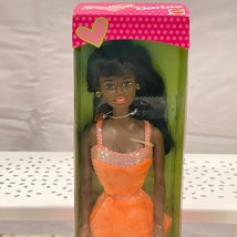 Mattel 1997 Sweetheart Barbie Doll African American #18609 Orange Dress - $21.77