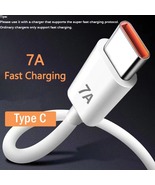 7A 100W Type C Super-Fast Charge Cable Huawei P40 P30 Mate 40 USB Fast C... - $4.99