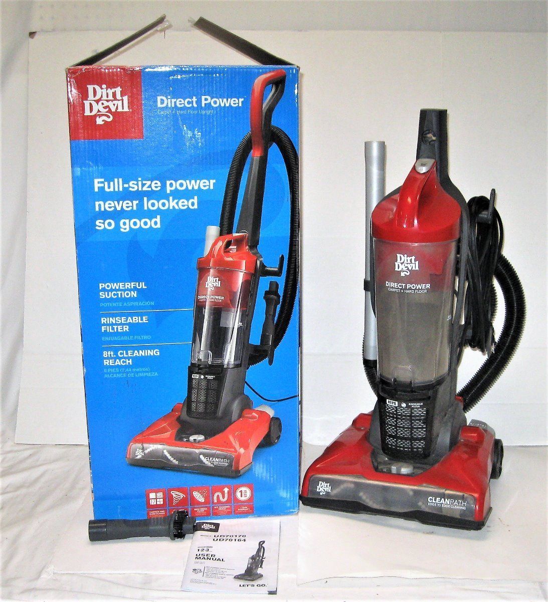 Dirt Devil Direct Power Upright Vacuum Cleaner, UD70164 Vacuum Parts