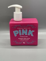 Drenched In PINK Fresh & Clean Supersoft Body Lotion w/Pump 16.9 oz RARE/RETIRED - $61.69