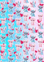 STITCH &amp; ANGEL Gift Wrap - Disney Wrapping Paper - 2 x A2 Sheets Per Order - $4.89