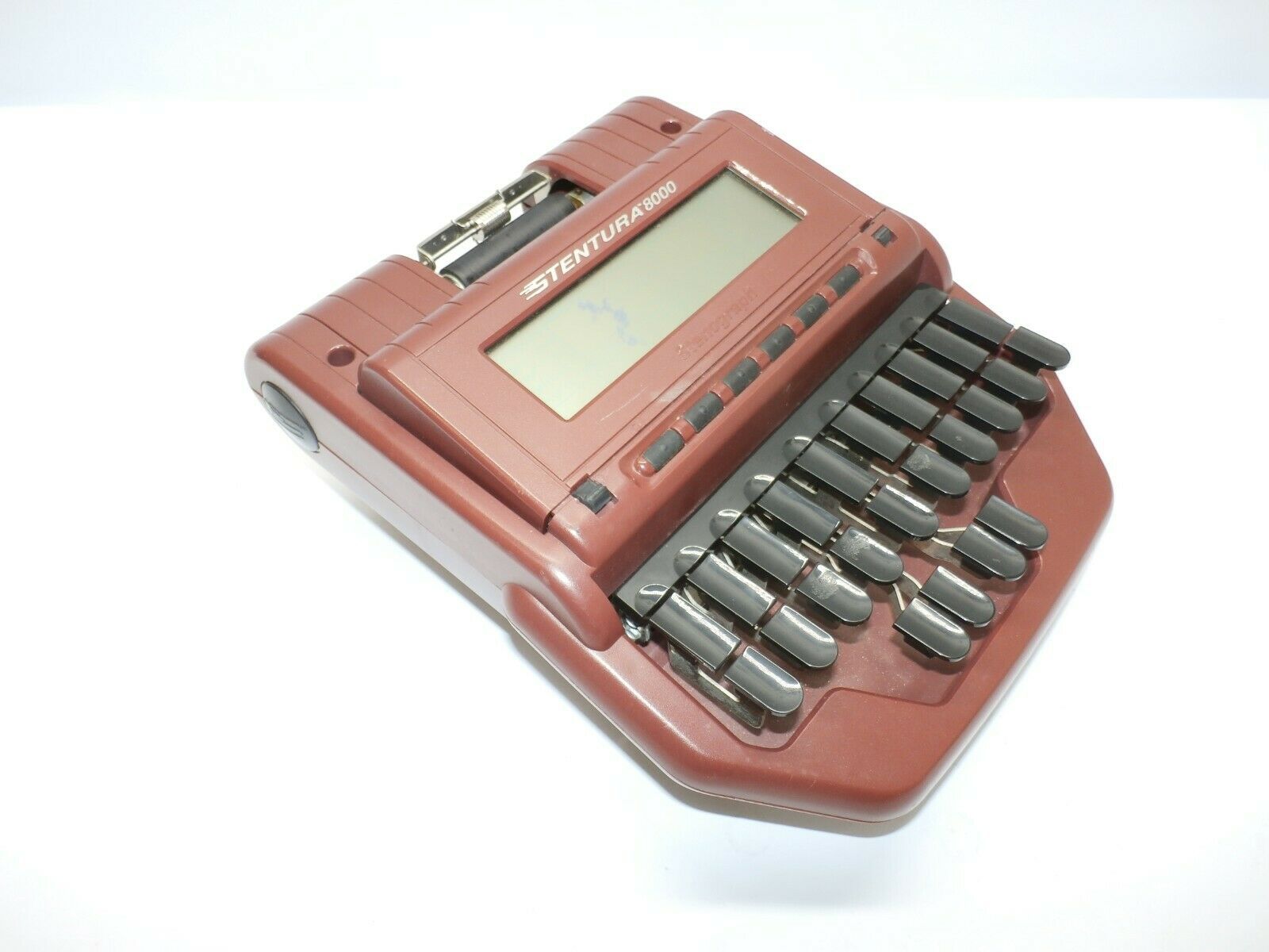 Stenograph Stentura 8000 Court Reporting Machine w/ Tripod, PSU *see