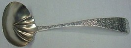 Woodbine Engraved by Seymour Sterling Silver Gold Washed Soup Ladle 10" - $400.95