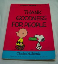 Vintage Peanuts Parade Thank Goodness For People Paperback Book Snoopy Comic - $16.34