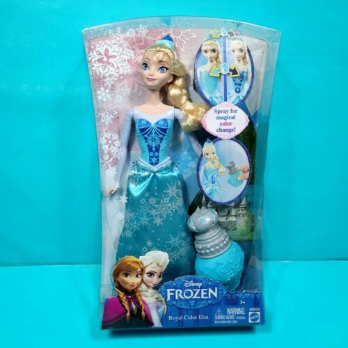 Disney Frozen Royal Color Elsa Doll 12 Elsa Magical Dress & Crown Changes NEW